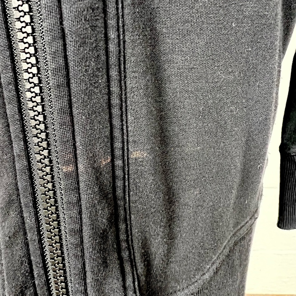 Athleta zip up hoodie jacket Longline Black size Small - Picture 6 of 8